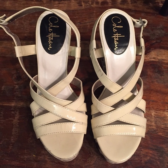 Cole Haan woven leather wedges - Picture 2 of 4